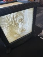 Custom 3d printed lithophane lamp.