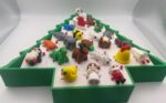 3D Printed Animal & Mythical Creature Advent Calendar, Hand-Assembled PLA Holiday Countdown with Opening Doors, Christmas Decor Gift