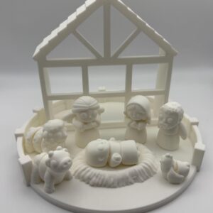 Paint-Your-Own 3D Printed Nativity Scene Set — DIY Christmas Craft for Acrylic Painting, Holiday Decor, Handmade Gift Kit