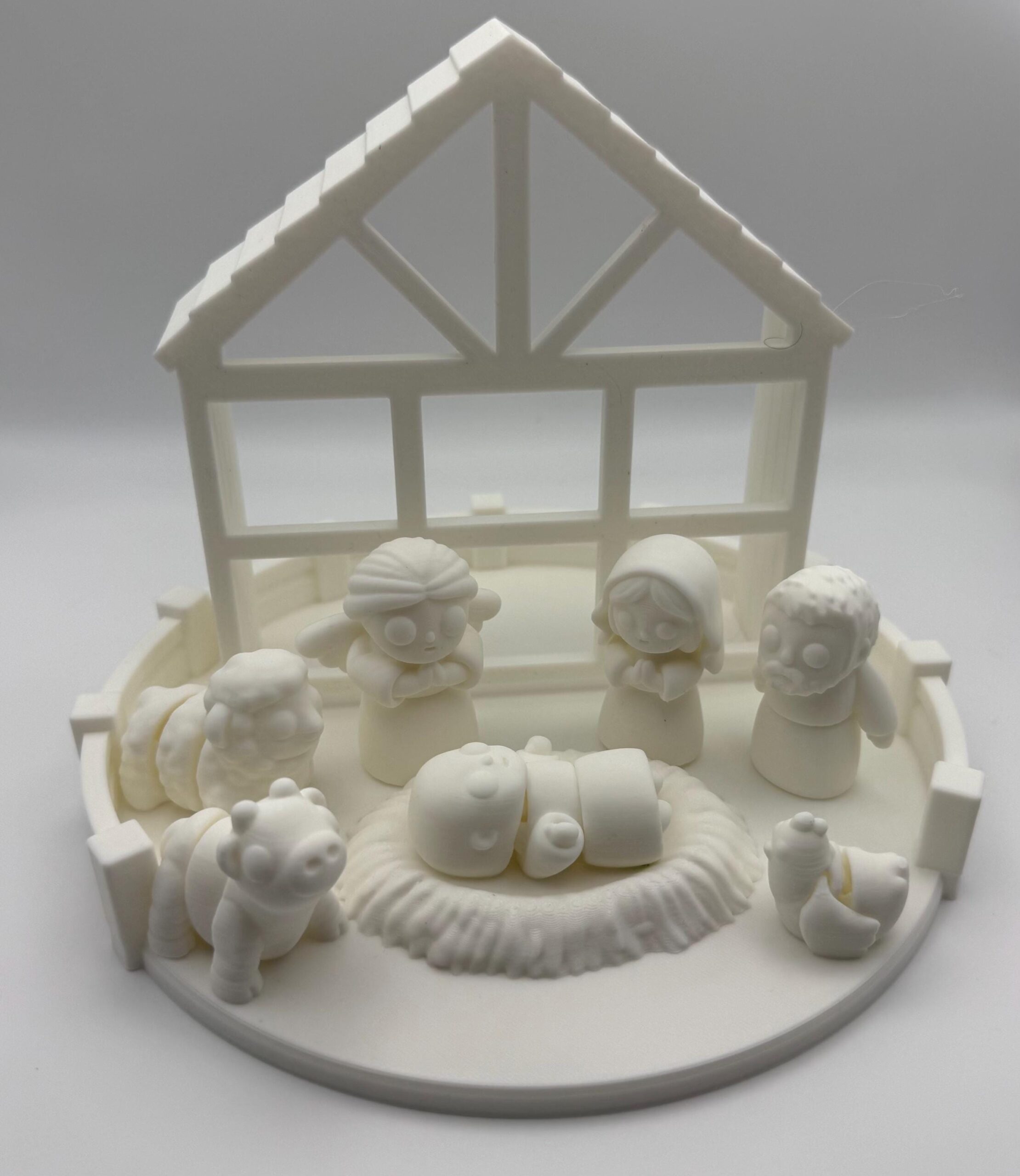 Paint-Your-Own 3D Printed Nativity Scene Set β DIY Christmas Craft for Acrylic Painting, Holiday Decor, Handmade Gift Kit