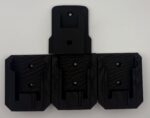 Carbon Fiber PLA Milwaukee Battery & Tool Organizer – 3-Slot Wall Mount System
